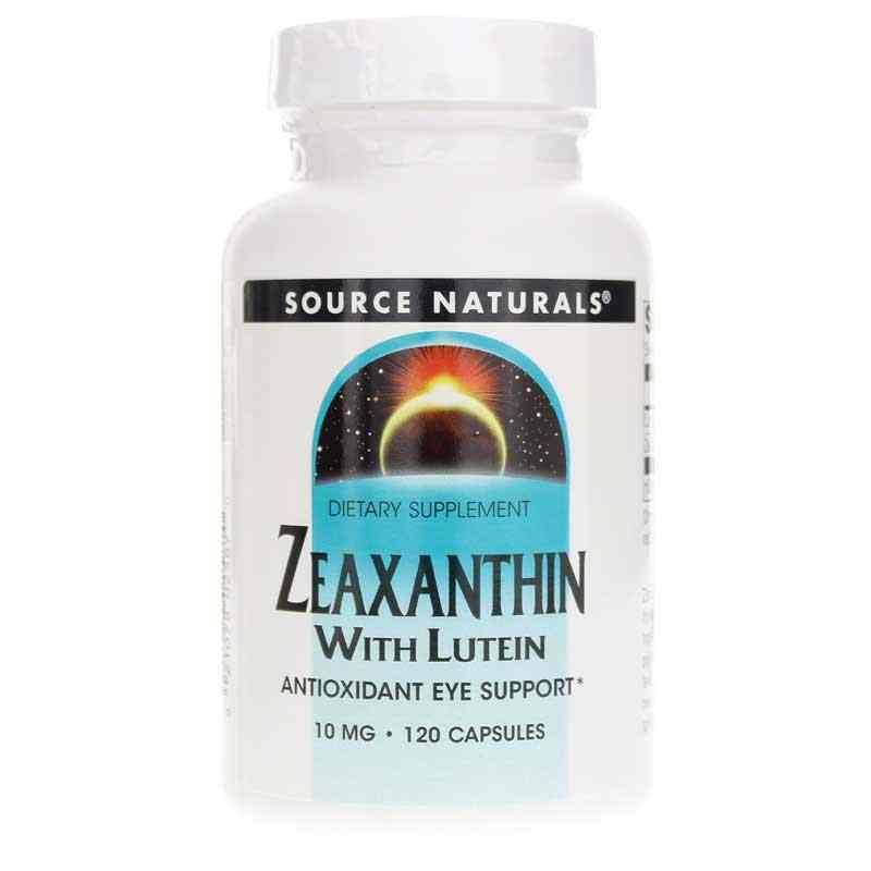 Zeaxanthin with Lutein 10 Mg, Source Naturals